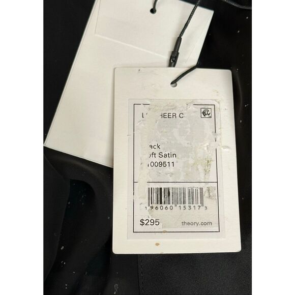 Theory Sheer Blouse in Black NWT Size Medium - Picture 5 of 6